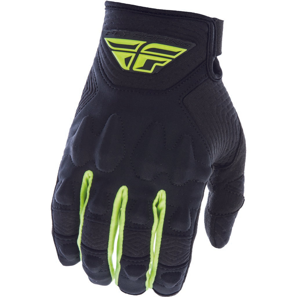 Fly Racing Patrol XC Lite Gloves Black/Hi-Vis - Back of Hand View