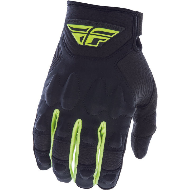 Fly Racing Patrol XC Lite Gloves Black/Hi-Vis - Back of Hand View