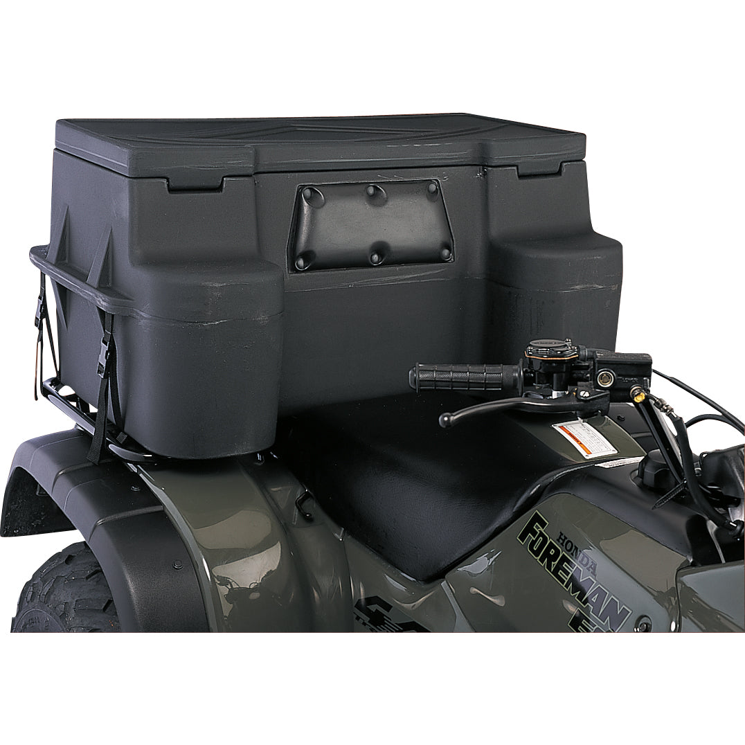 MOOSE UTILITY Explorer Storage Trunk - Front Side View Installed on ATV