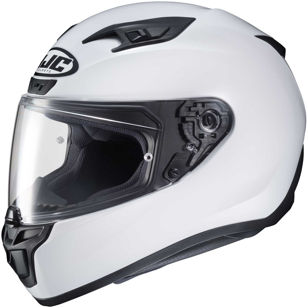 HJC i10 Motorcycle Helmet White - Side View