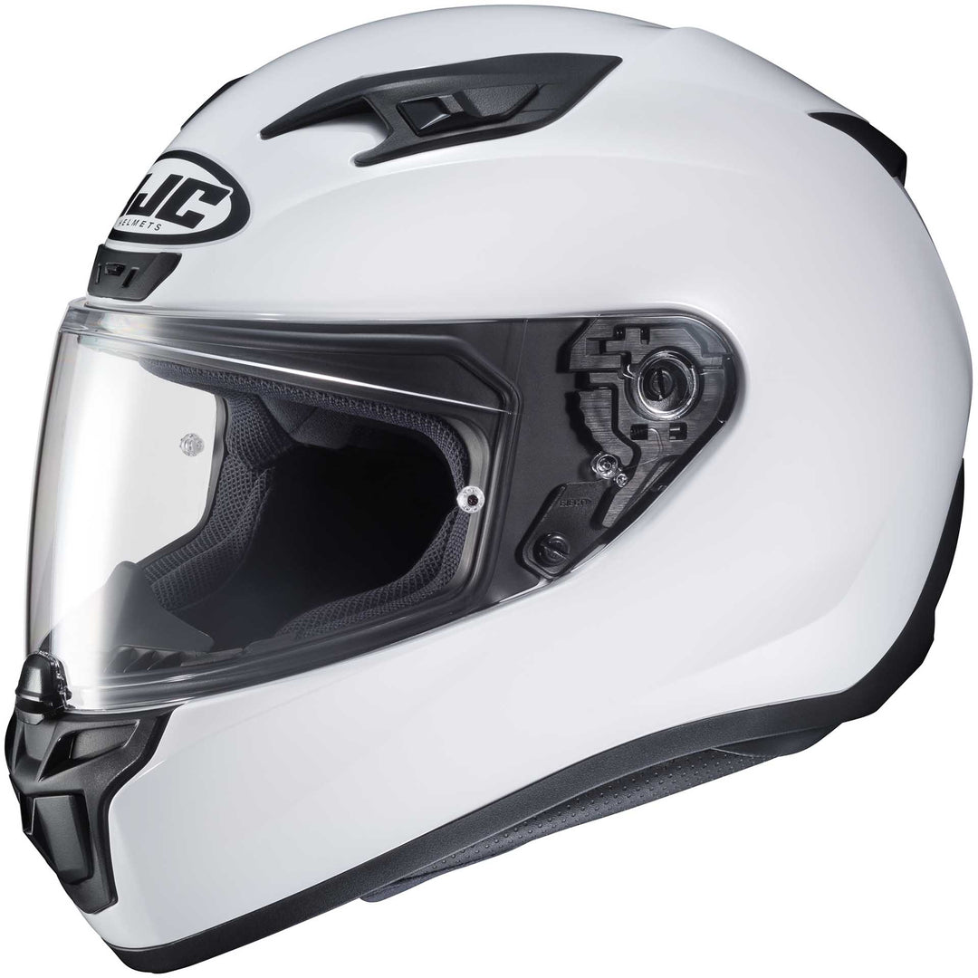 HJC i10 Motorcycle Helmet White - Side View