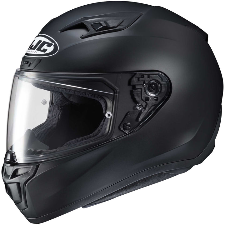 HJC i10 Motorcycle Helmet Matte Black - Front Side View