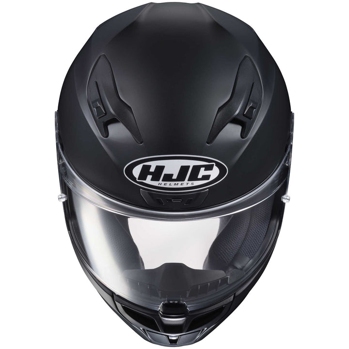HJC i10 Motorcycle Helmet Matte Black - Front Top View