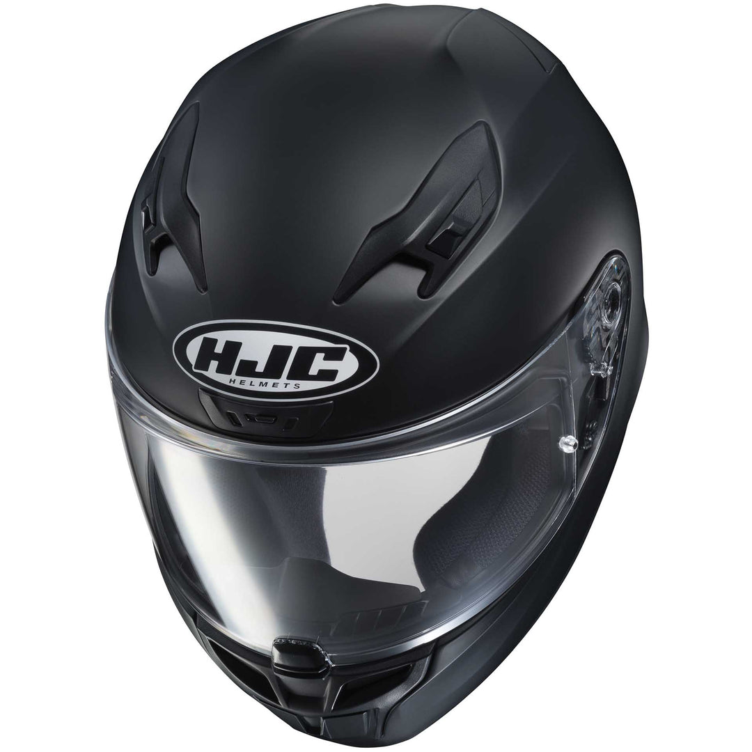 HJC i10 Motorcycle Helmet Matte Black - Front Top Side View