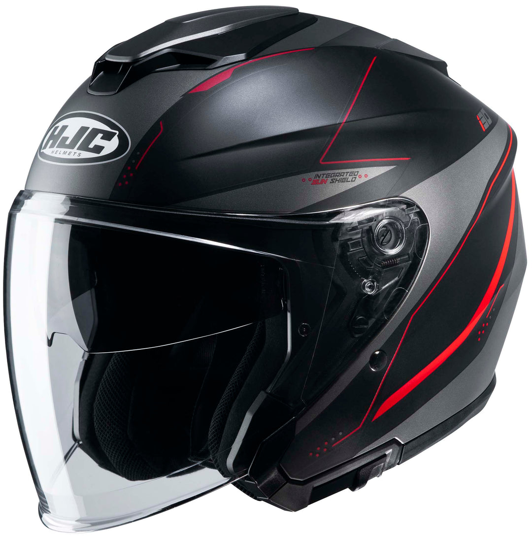 HJC i30 Slight Open Face Motorcycle Helmet MC-1SF - Front Side View