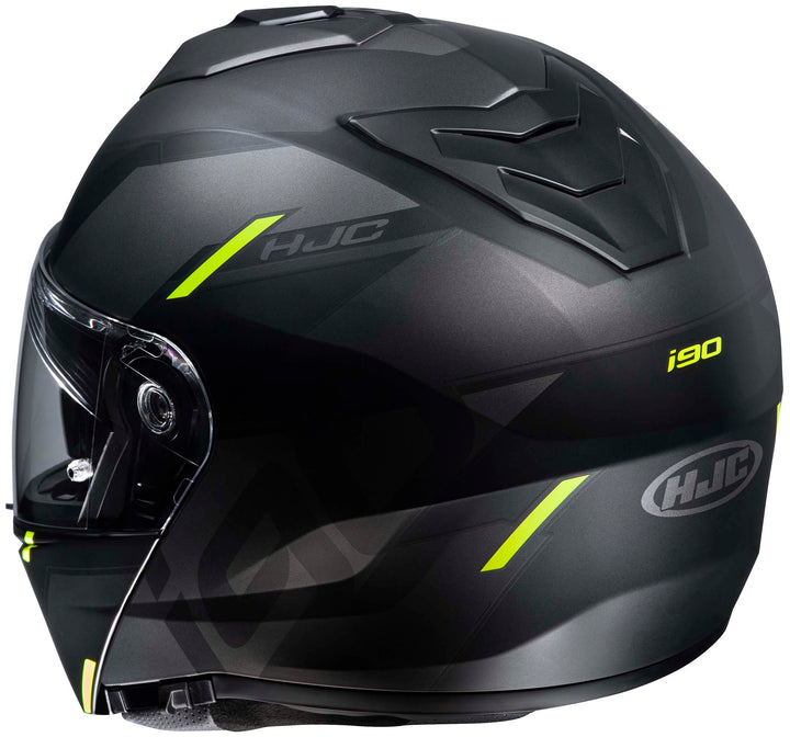 HJC i90 Aventa Modular Motorcycle Helmet MC-3HSF - Rear Side View