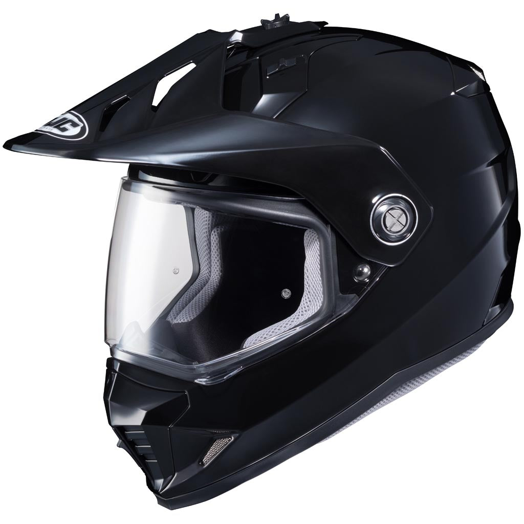 HJC DS-X1 Helmet Black - Front Side View
