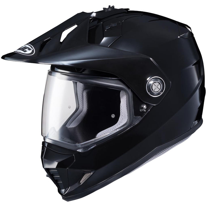HJC DS-X1 Helmet Black - Front Side View