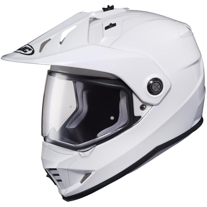 HJC DS-X1 Helmet White - Front Side View
