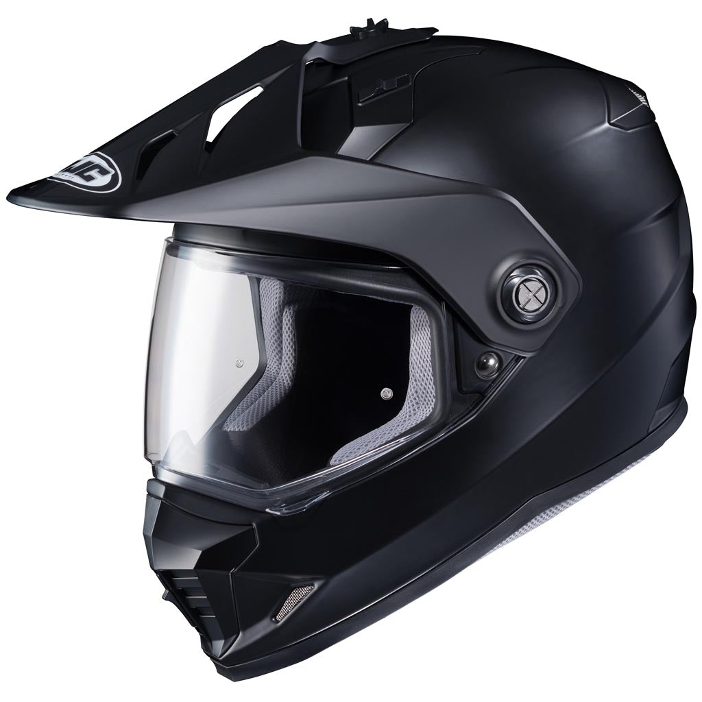 HJC DS-X1 Helmet Matte Black - Front Side View