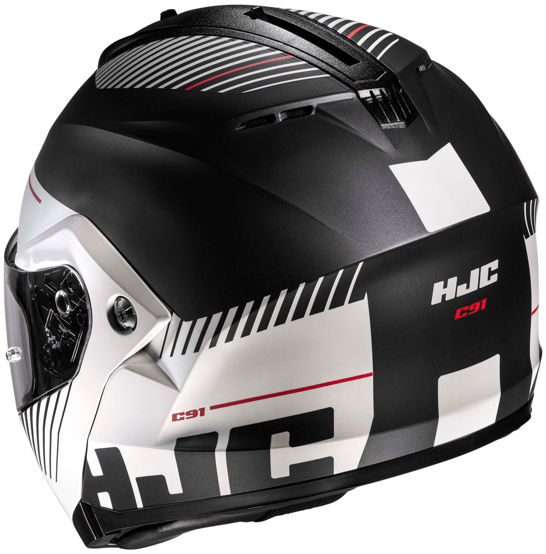 HJC C91 Prod Modular Motorcycle Helmet MC-5SF - Rear Side View