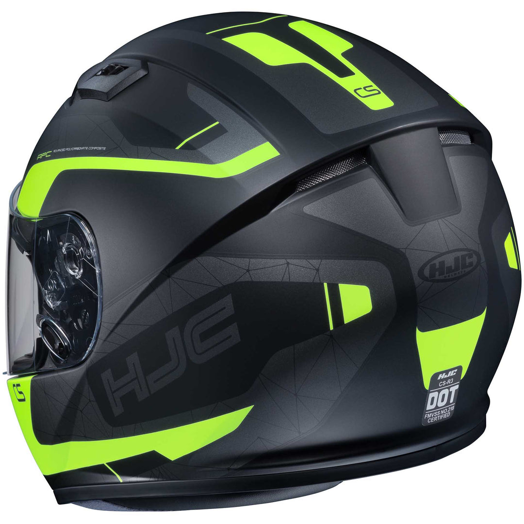 HJC CS-R3 Dosta Motorcycle Helmet Mc3hsf - Rear Side View