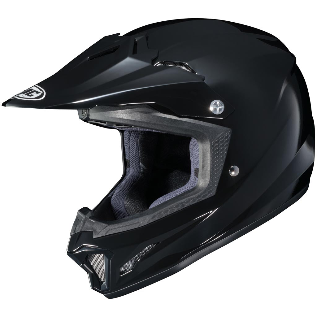HJC CL-XY 2 Youth Off Road Motorcycle Helmet Black - Front Side View