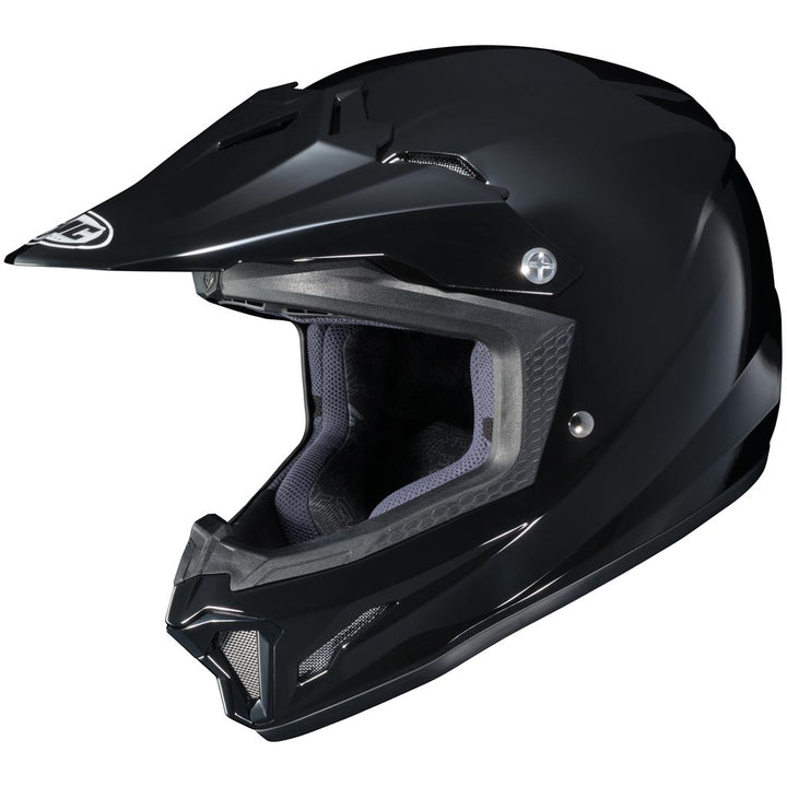 HJC CL-XY 2 Youth Off Road Motorcycle Helmet Black - Front Side View