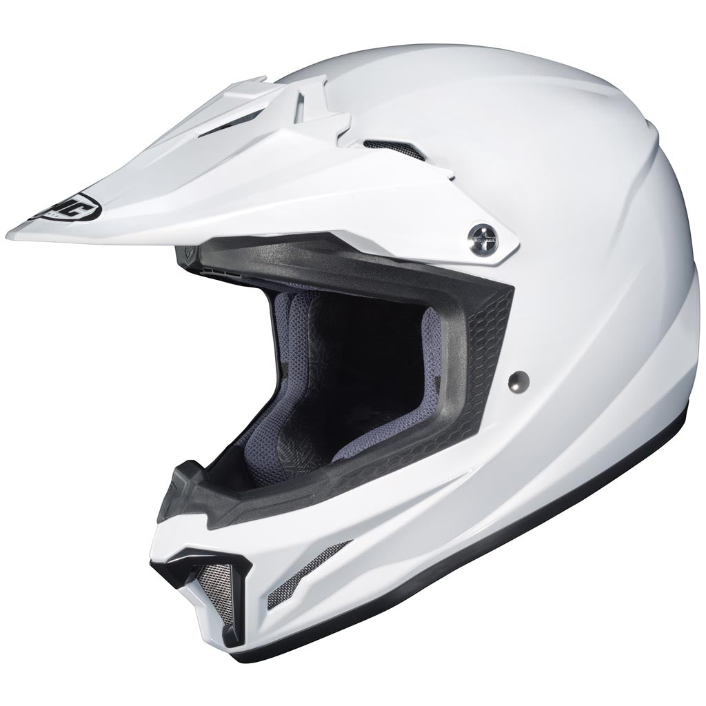 HJC CL-XY 2 Youth Off Road Motorcycle Helmet White - Front Side View