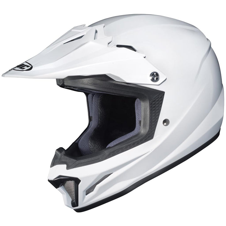 HJC CL-XY 2 Youth Off Road Motorcycle Helmet White - Front Side View