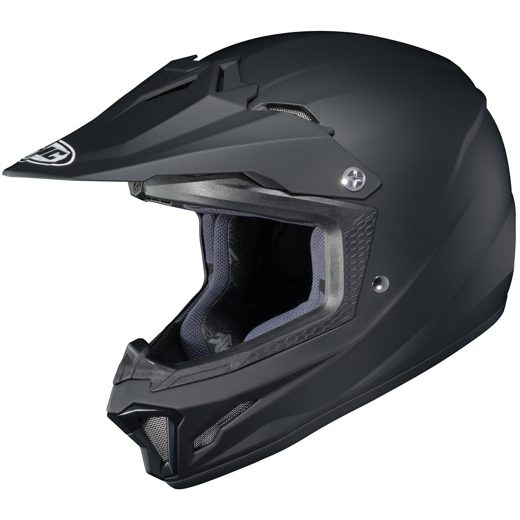 HJC CL-XY 2 Youth Off Road Motorcycle Helmet Matte Black - Front Side View