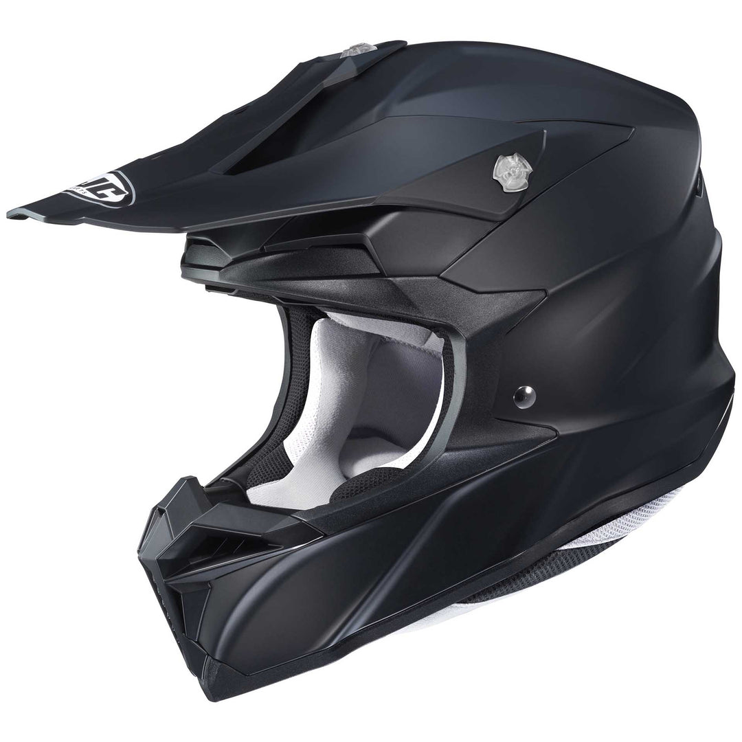 HJC i50 Motorcycle Helmet Matte Black - Front Side View
