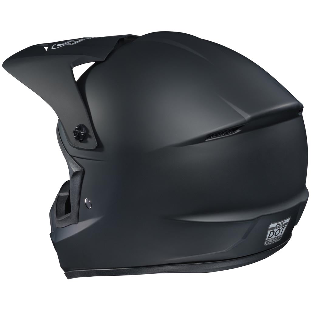 HJC CS-MX 2 Helmet Matte Black - Rear Side View