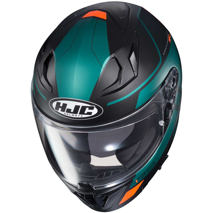 HJC i70 Karon Motorcycle Helmet MC6HSF - Top Side View