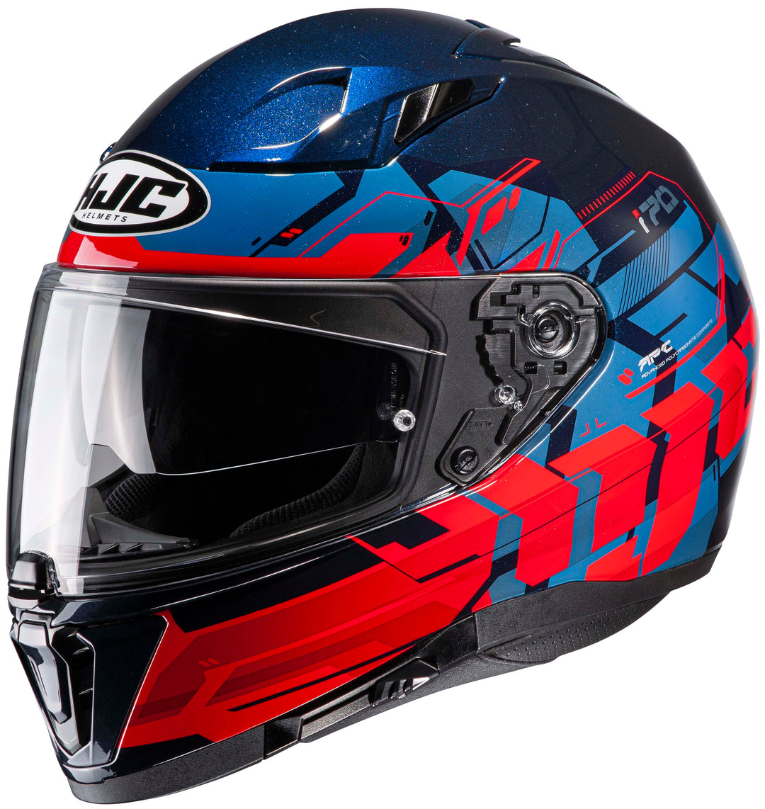 HJC i70 Alligon Full Face Motorcycle Helmet MC-21 - Front Side View