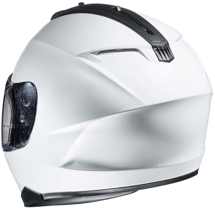 HJC C70 Full Face Motorcycle Helmet WHITE - Rear Side View