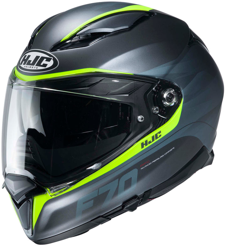 HJC F70 Feron Full Face Motorcycle Helmet MC-3HSF - Front Side View