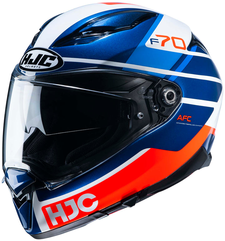 HJC F70 Tino Full Face Motorcycle Helmet MC-21 - Front Side View