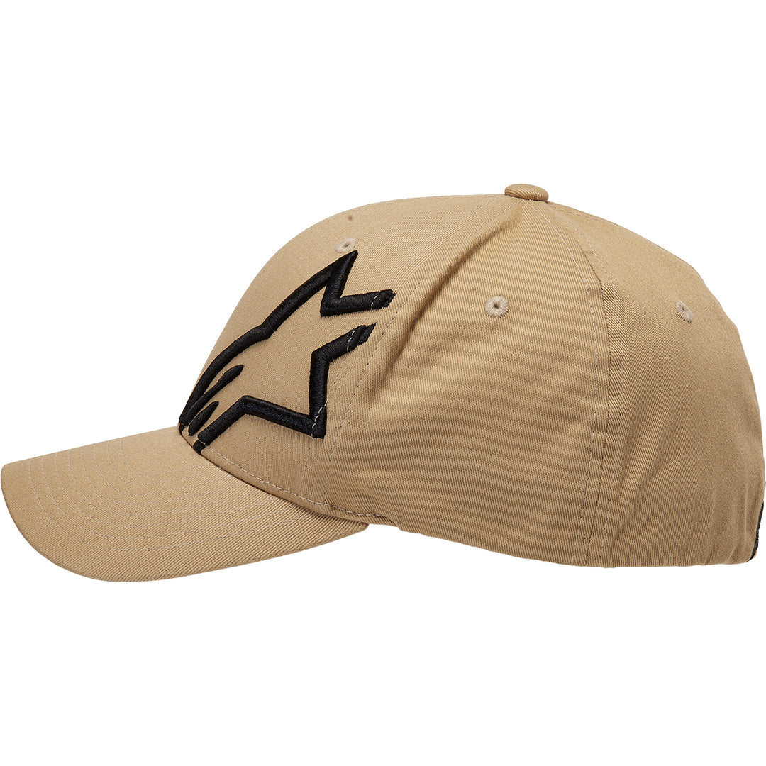 Alpinestars Corp Shift 2 Curved Brim Hat Sand/Black - Left Side View
