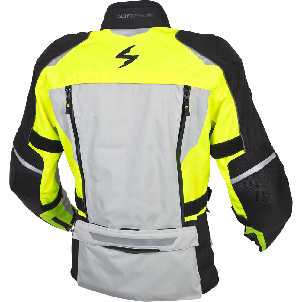 SCORPION EXO Yosemite XDR Jacket Hi-Vis Yellow - Rear View