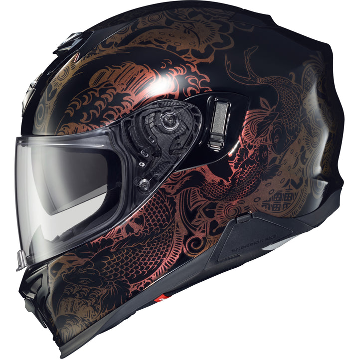 SCORPION EXO EXO-T520 Nama-Sushi Helmet Black/Chameleon - Side View