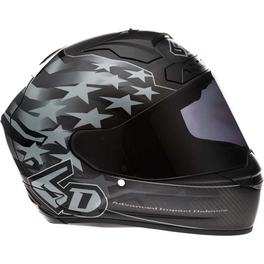 6D Helmets ATS-1R Patriot Helmet Black - Right Side View