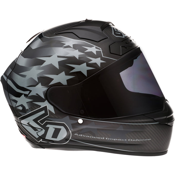 6D Helmets ATS-1R Patriot Helmet Black - Right Side View