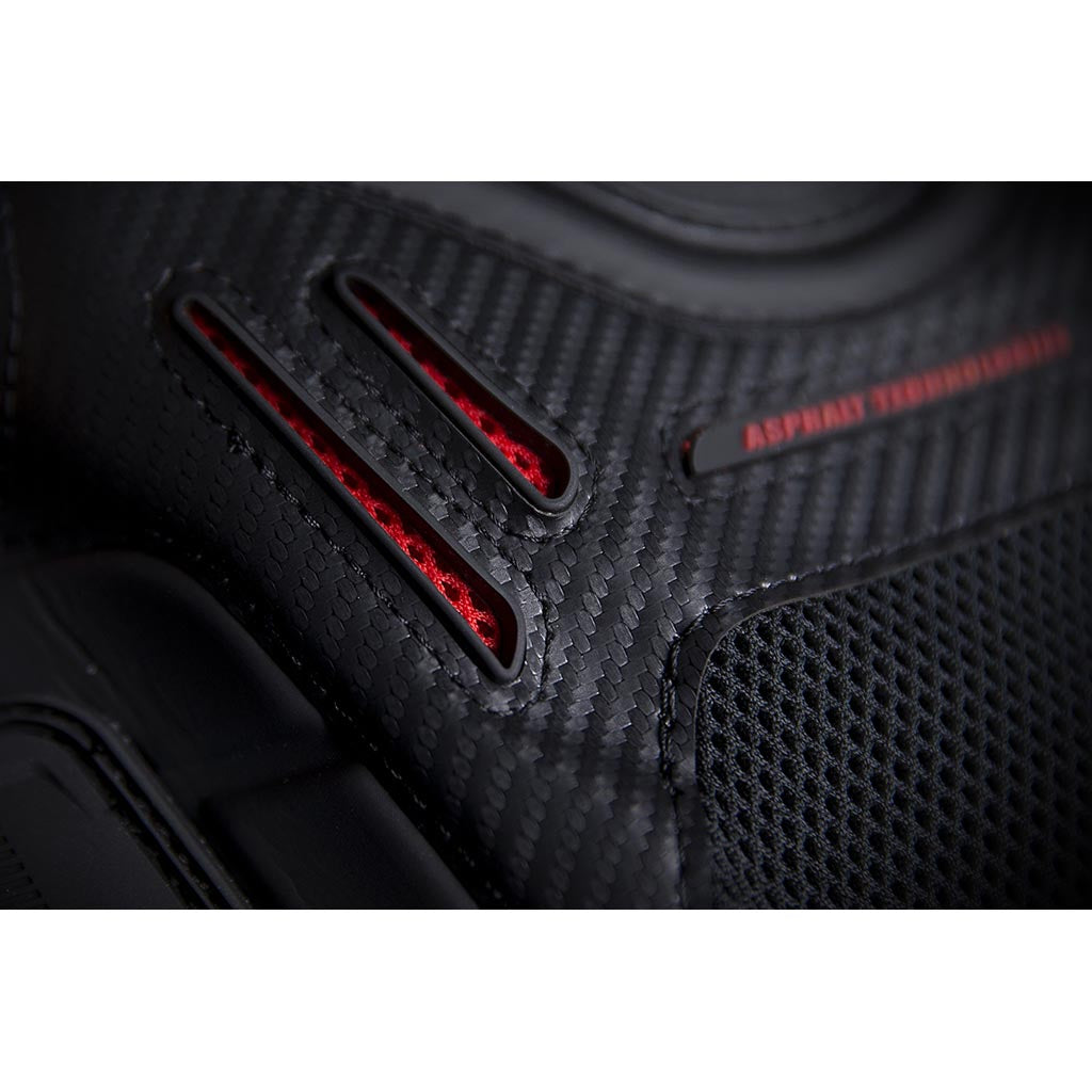 ICON Stryker Vest Red - Close-Up of Lower Chest Vents