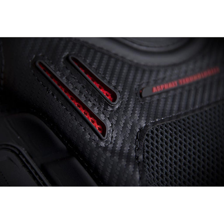 ICON Stryker Vest Red - Close-Up of Lower Chest Vents