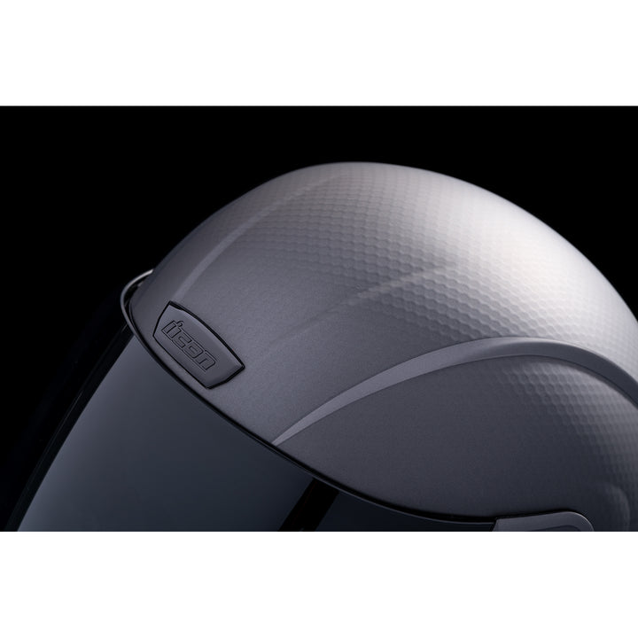ICON Airform™ Counterstrike MIPS® Helmet Silver - Close-up of Top Vent