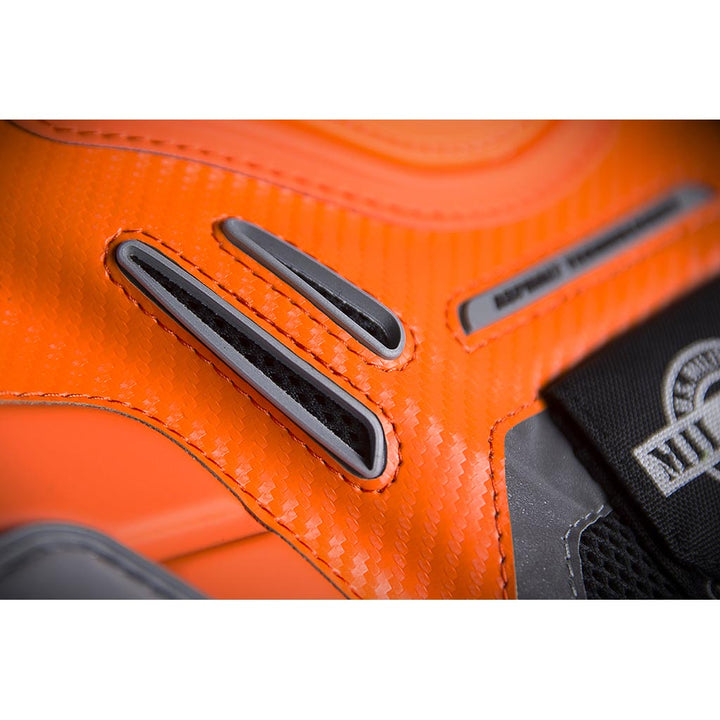 ICON Stryker Vest ORG - Close-Up of Lower Chest Vents