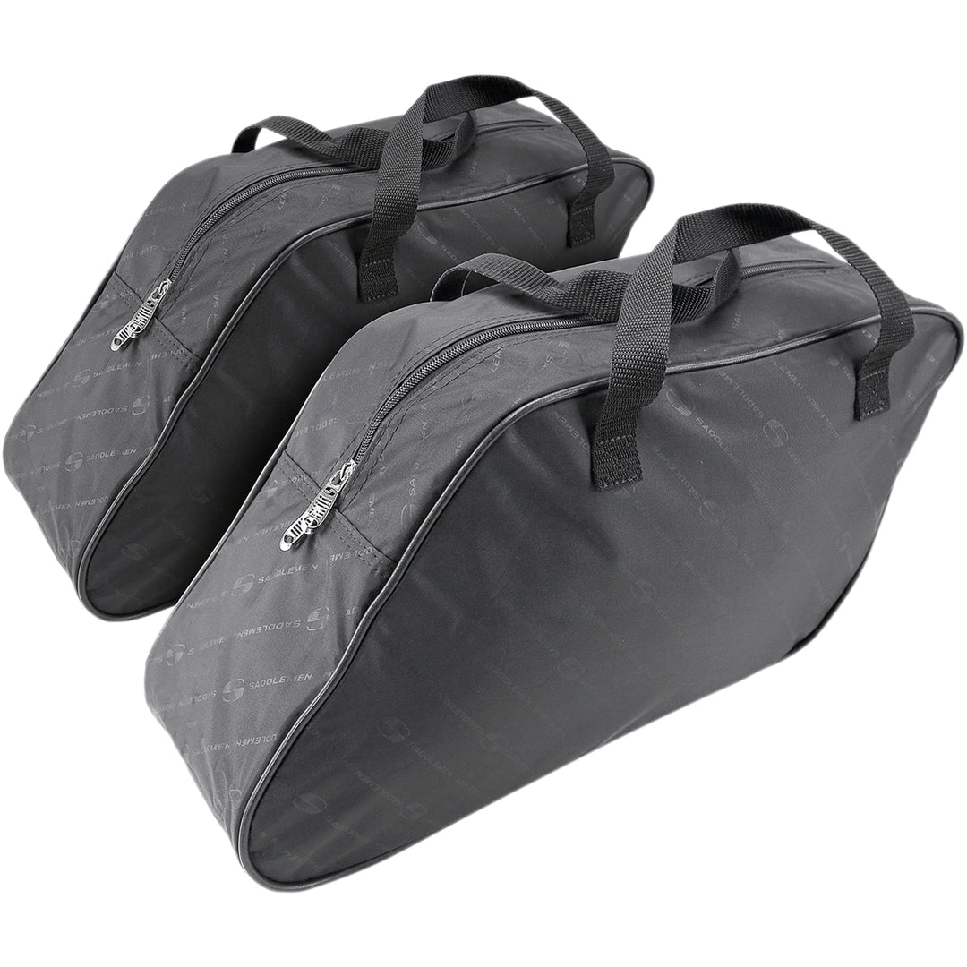 SADDLEMEN Saddlebag Liners Slant LRG - Angled Side View of Pair