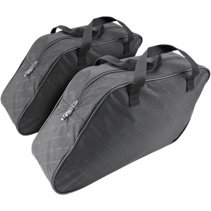 SADDLEMEN Saddlebag Liners Slant LRG - Angled Side View of Pair