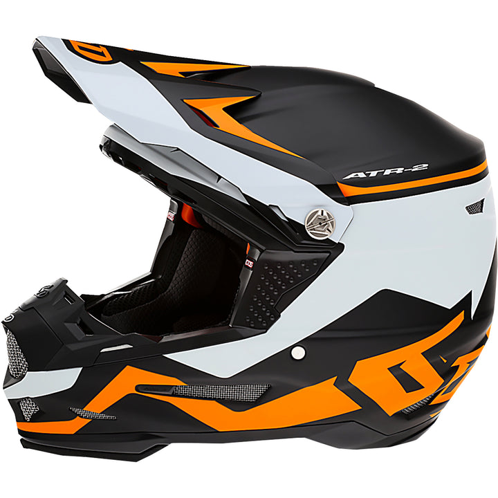 6D Helmets ATR-2 Drive Helmet Neon Orange - Left Side View