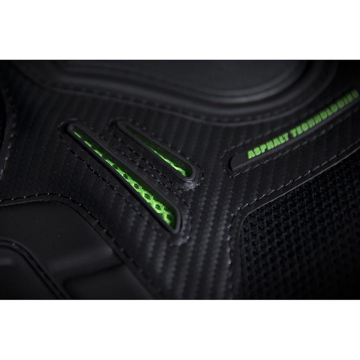 ICON Stryker Vest Green - Close-Up of Lower Chest Vents