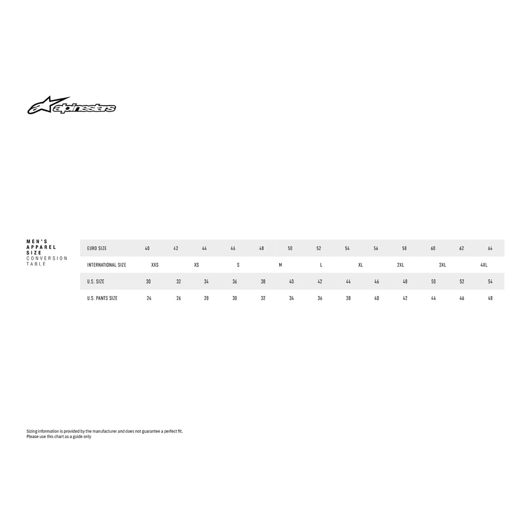 Alpinestars GP Plus v4 Leather Suit - Size Guide