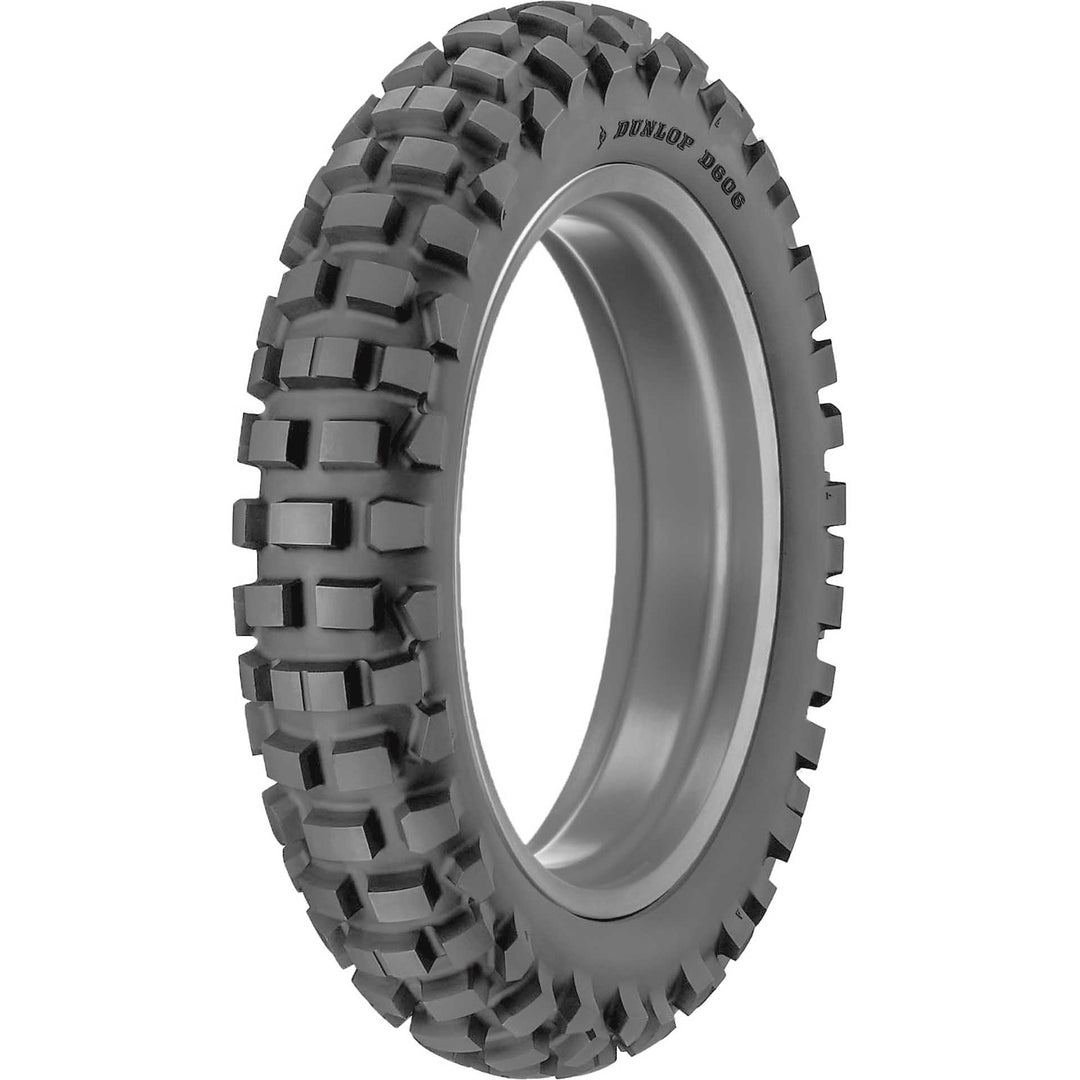 Dunlop D606 Tire Rear - Angled Side View