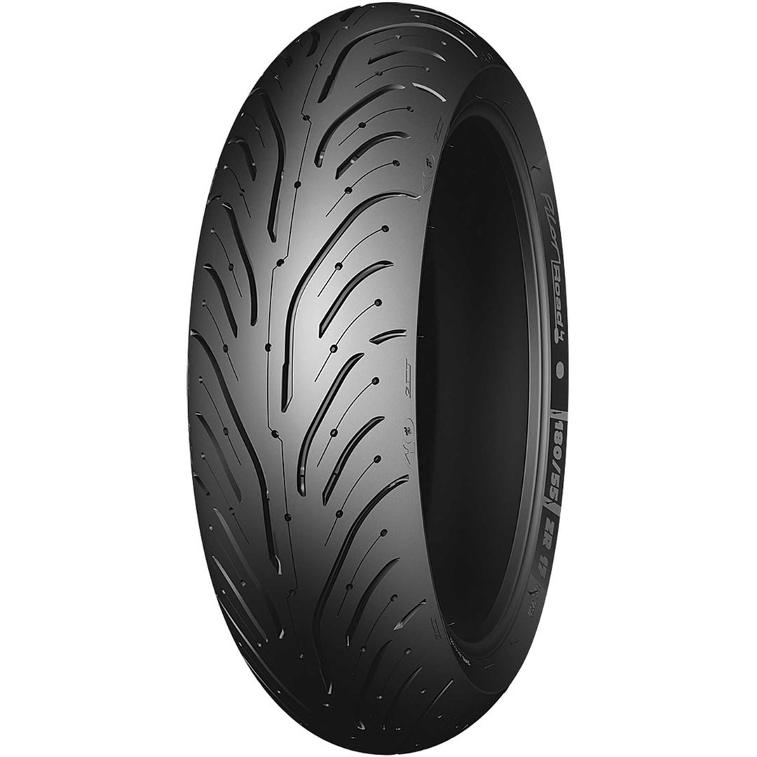 Michelin Pilot Road 4 Tire Rear - Angled Side View