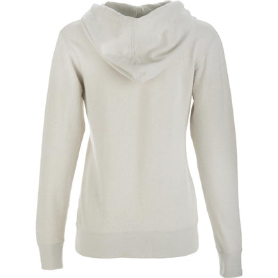 Fly Racing Corporate Women's Zip-Up Hoodie Ivory - Rear View