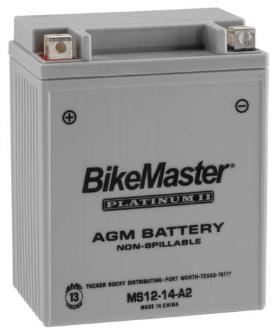 BikeMaster AGM Motorcycle Battery MS12-14-A2 BM