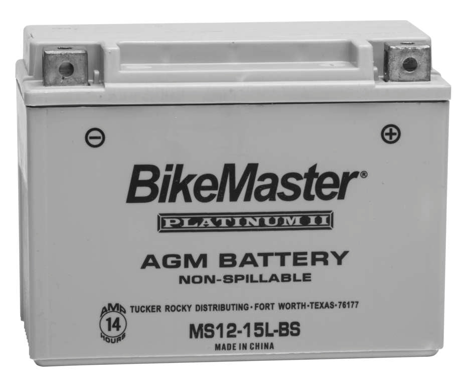BikeMaster AGM Motorcycle Battery MS12-15L-BS BM