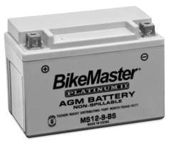 BikeMaster AGM Motorcycle Battery MS12-9-BS BM