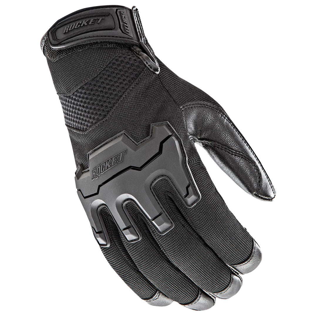 Joe Rocket Eclipse Glove Black/Black - Back of Hand View