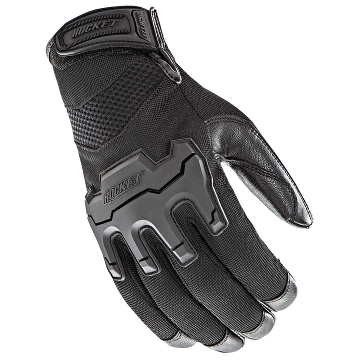Joe Rocket Eclipse Glove Black/Black - Back of Hand View
